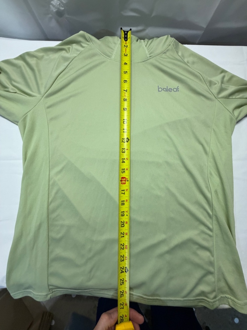 Baleaf Light Green Long-Sleeve Hoodie Performance Shirt - Picture 10 of 11